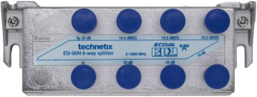 Technetix ESI-04N 6-fach Verteiler 1GHz Ingress Safe